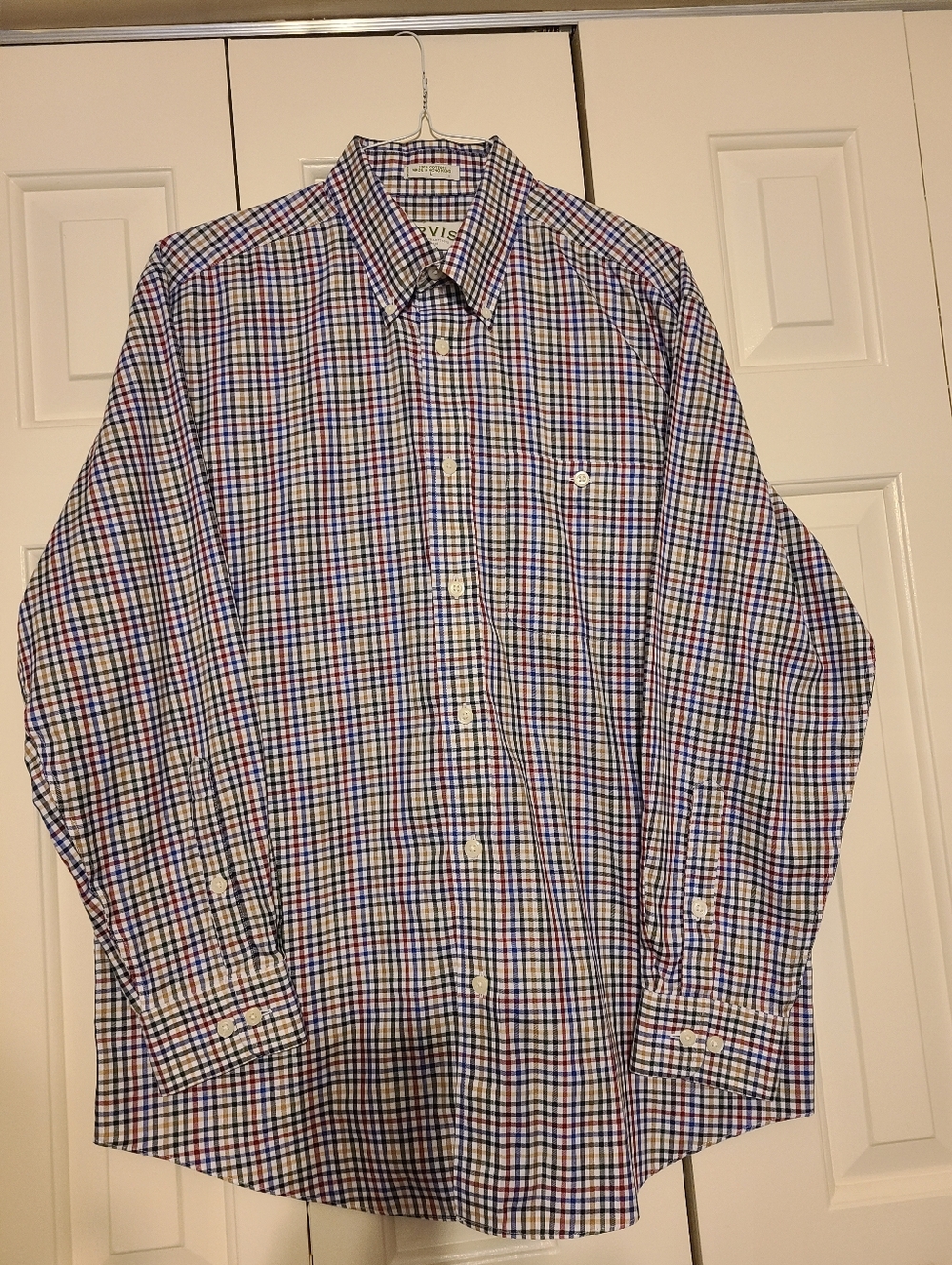 Orvis Multicolor Check Button-Up Shirt.      Retirement Sale!!!!